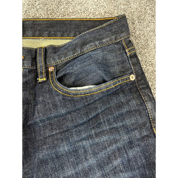 Lucky Brand Jeans Mens W34 L32 Denim 211Original Straight Flat Front Blue - Picture 5 of 12